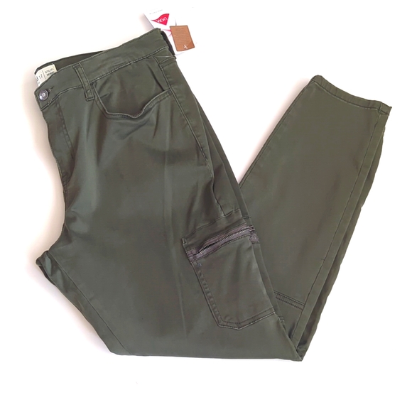 Junior's Mudd Cargo utility Skinny Pants - Picture 2 of 6